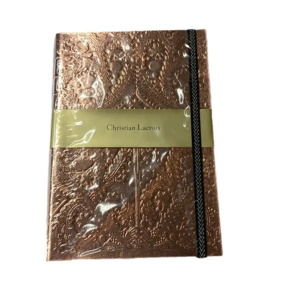 NEW! Christian Lacroix Sunset Copper Metal Paseo A5 Layflat Journal Notebook 152